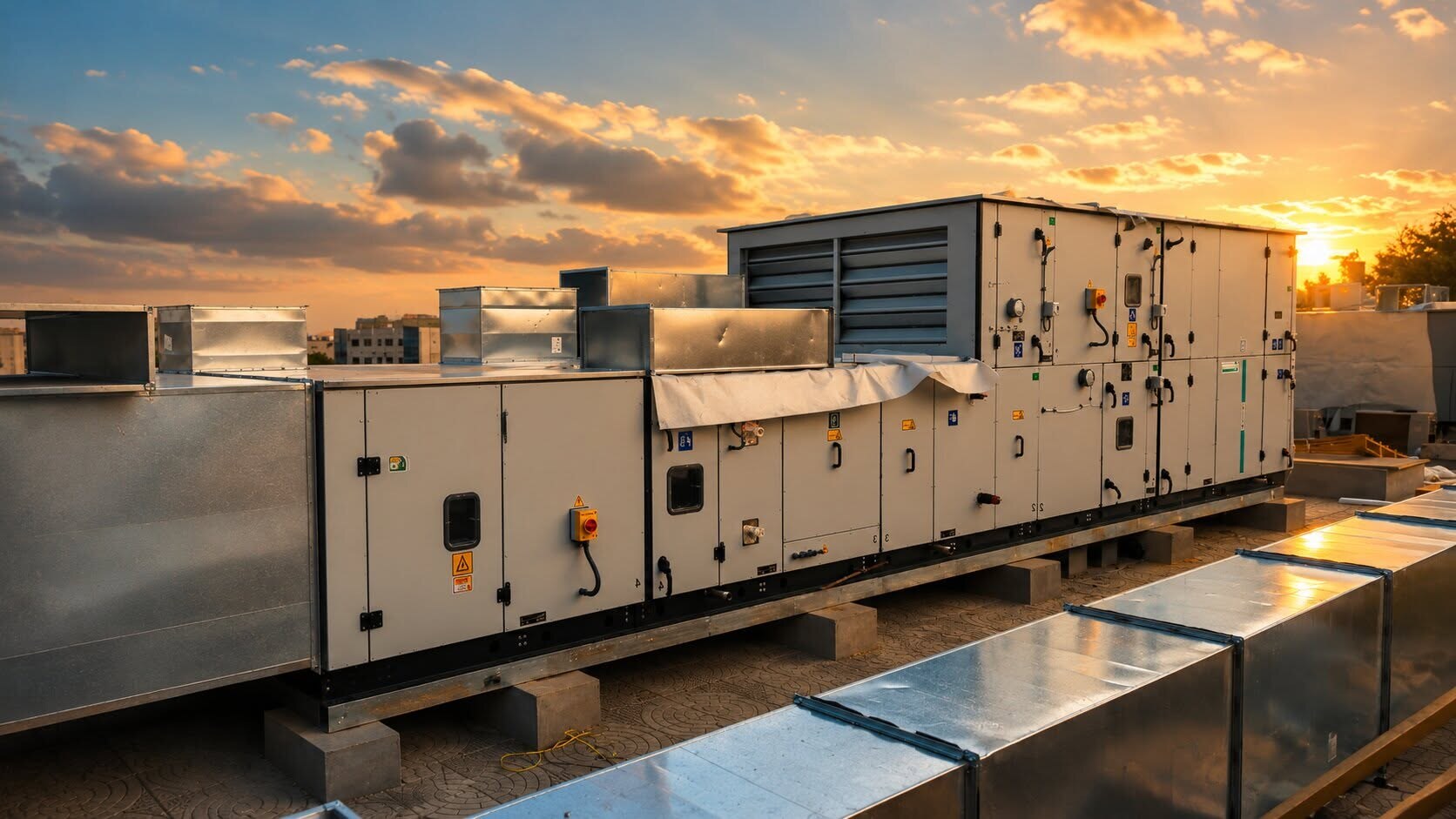Mechanical ventilation ductwork installation
