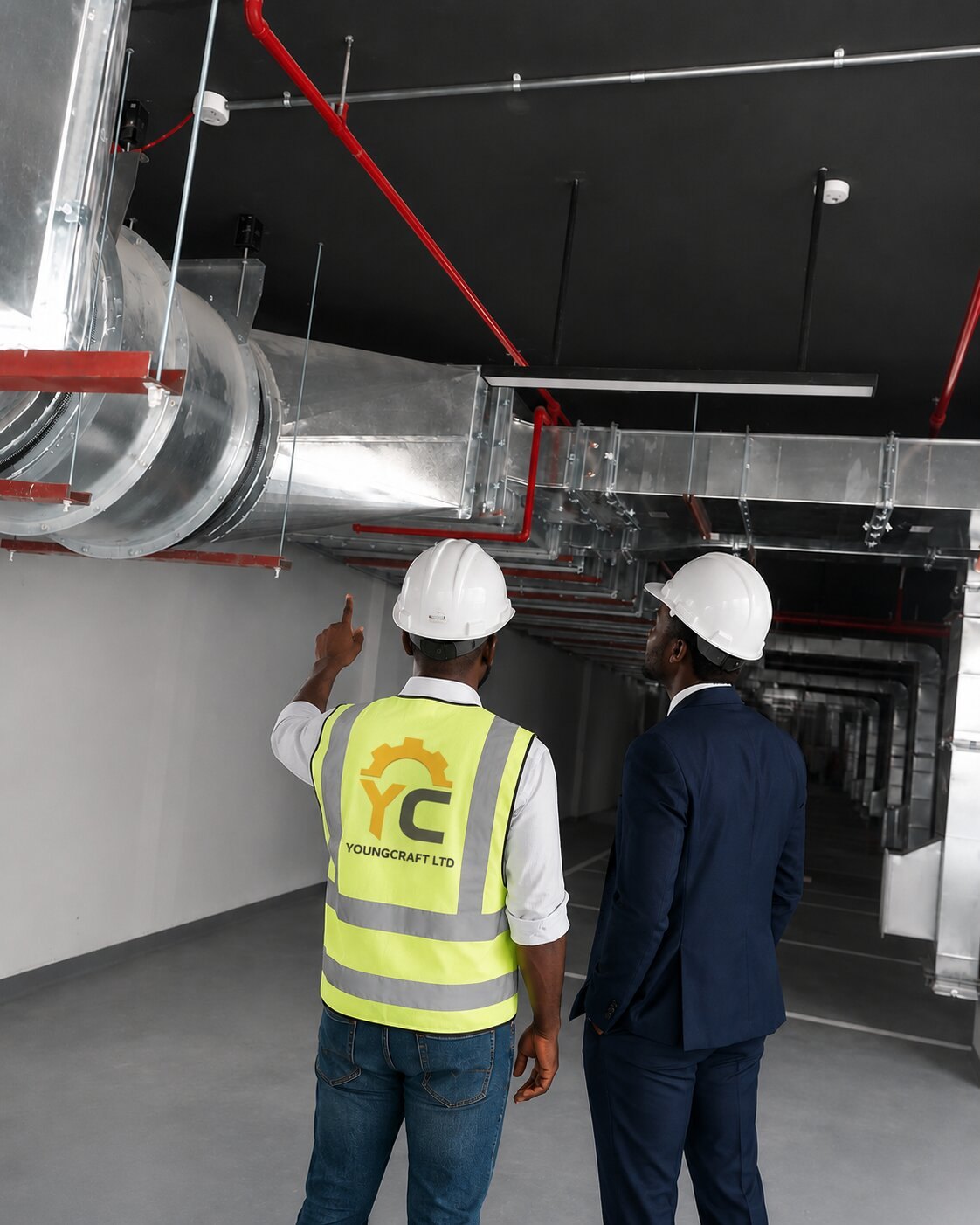 Building-services installation and ventilation work